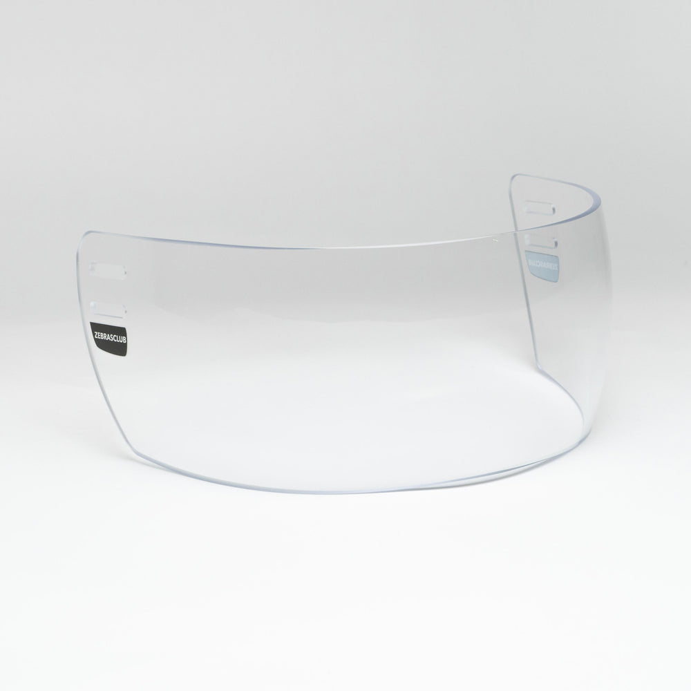 Zebrasclub ZV3 hockey visor straight cut clear side view