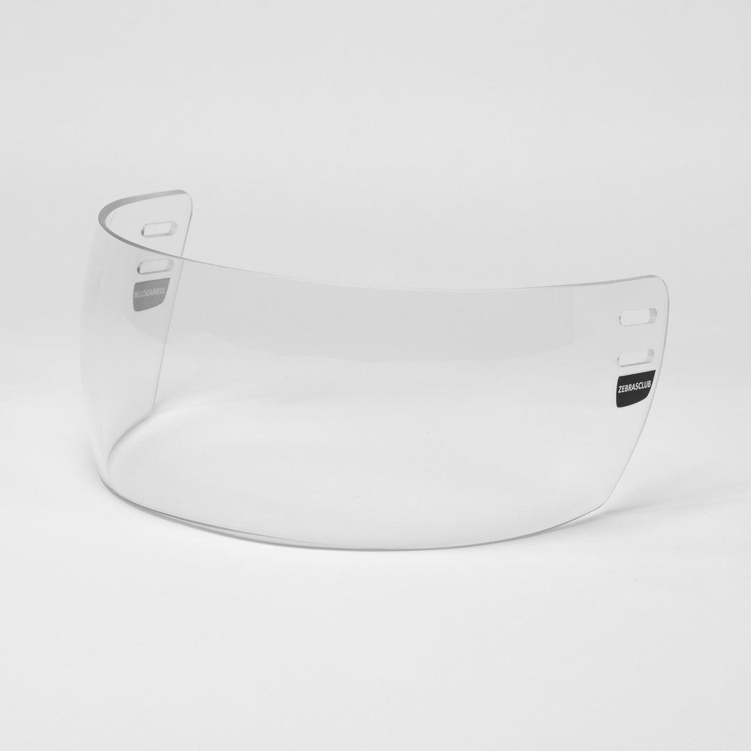 Zebrasclub ZV3 hockey visor straight cut clear