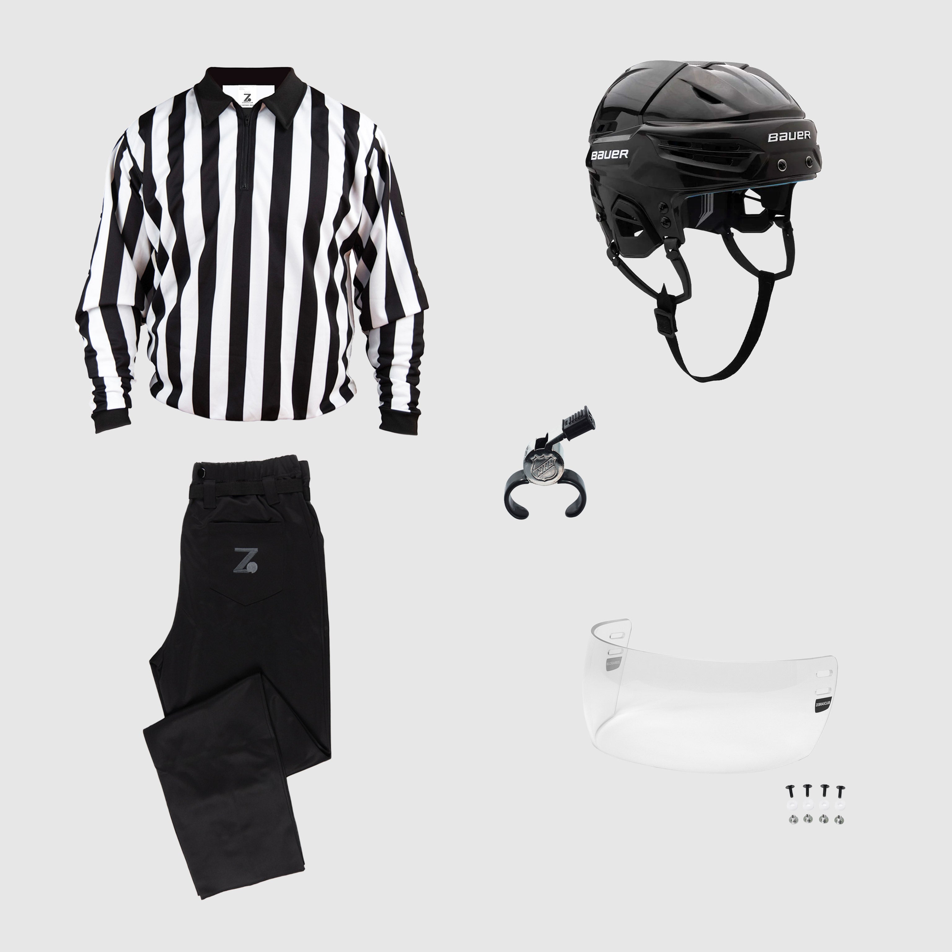 PROFESSIONALCPNJACKETSETUP(BLACK×WHITE) ZC4 BEGINNER HOCKEY REFEREE KIT – Zebrasclub