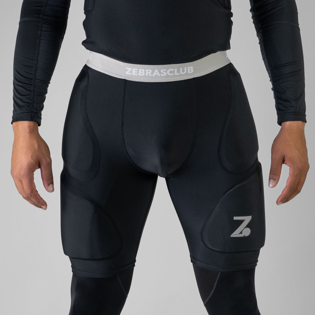 Zebrasclub ZG1 hockey referee protective girdle front view