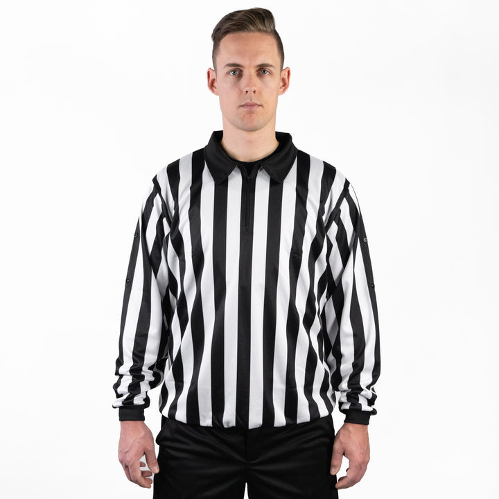 Zebrasclub ZL1 hockey referee jersey with snaps