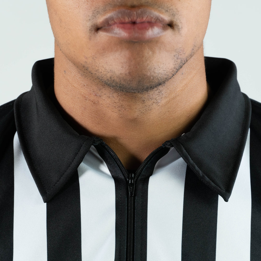 Zebrasclub ZL-PRO hockey referee jersey linesman linesperson with snaps collar