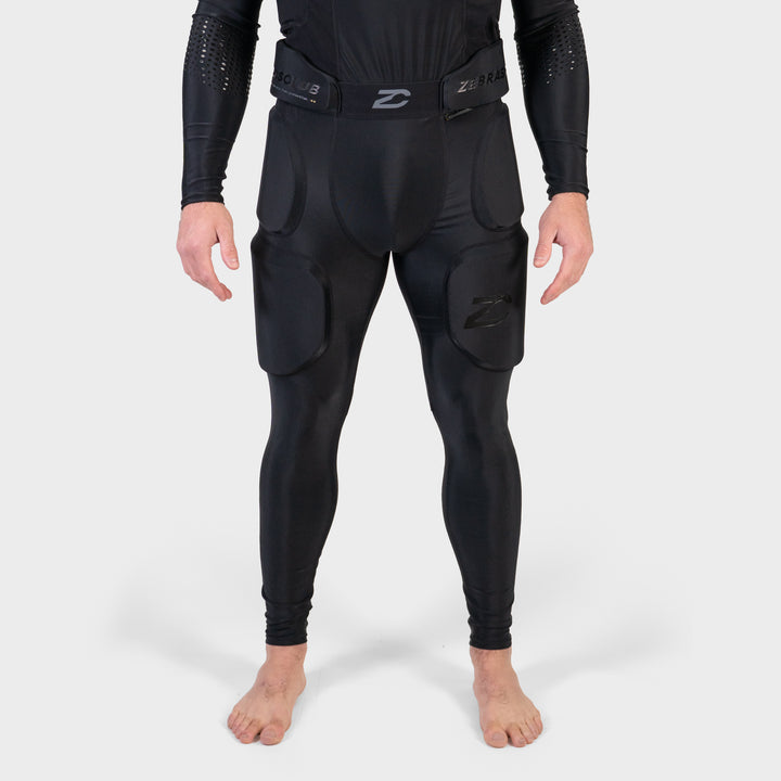 Zebrasclub ZG-PRO hockey officiating protective girdle pants with integrated cup