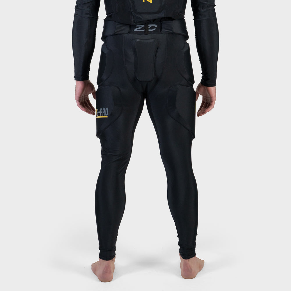 Zebrasclub ZG-PRO hockey officiating protective girdle pants with integrated cup back view