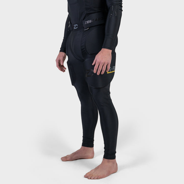 Zebrasclub ZG-PRO hockey officiating protective girdle pants with integrated cup side view