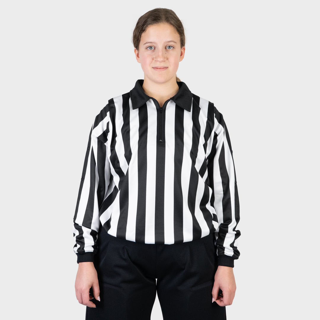 Zebrasclub ZL-PRO-W womens hockey officiating jersey with snaps