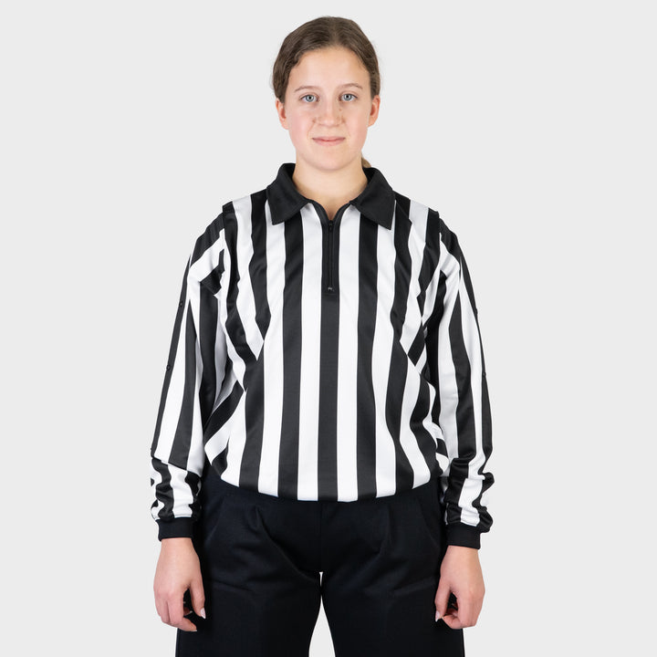 Zebrasclub ZL-PRO-W womens hockey officiating jersey with snaps