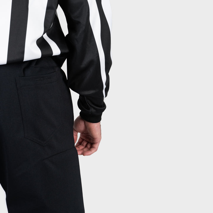 Zebrasclub ZLE hockey officiating jersey nhl style linesperson back close view