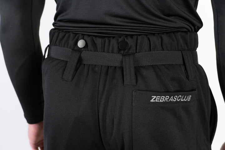 Zebrasclub ZP1 hockey officiating pants back close view