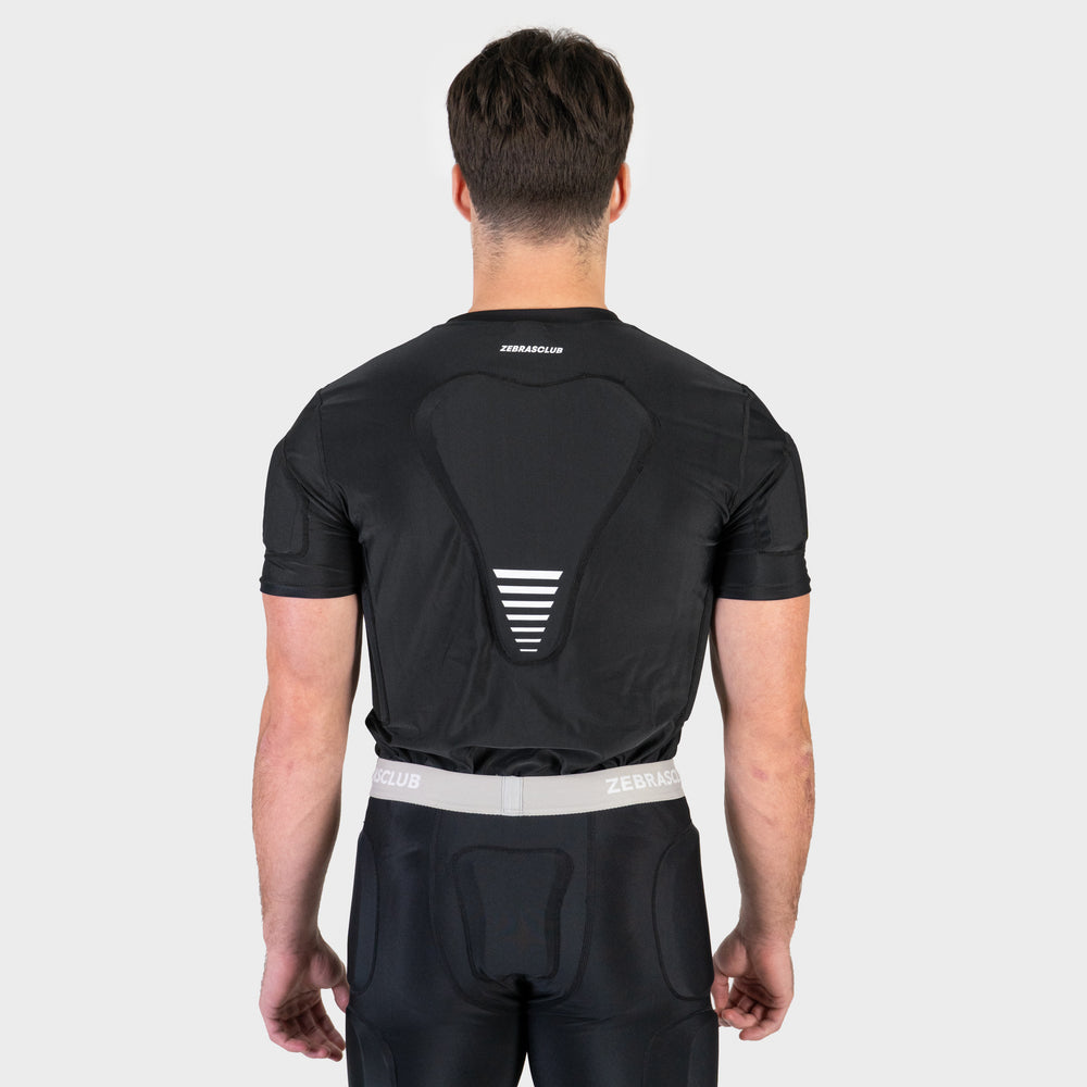 Zebrasclub ZPS1 hockey referee padded shirt back view