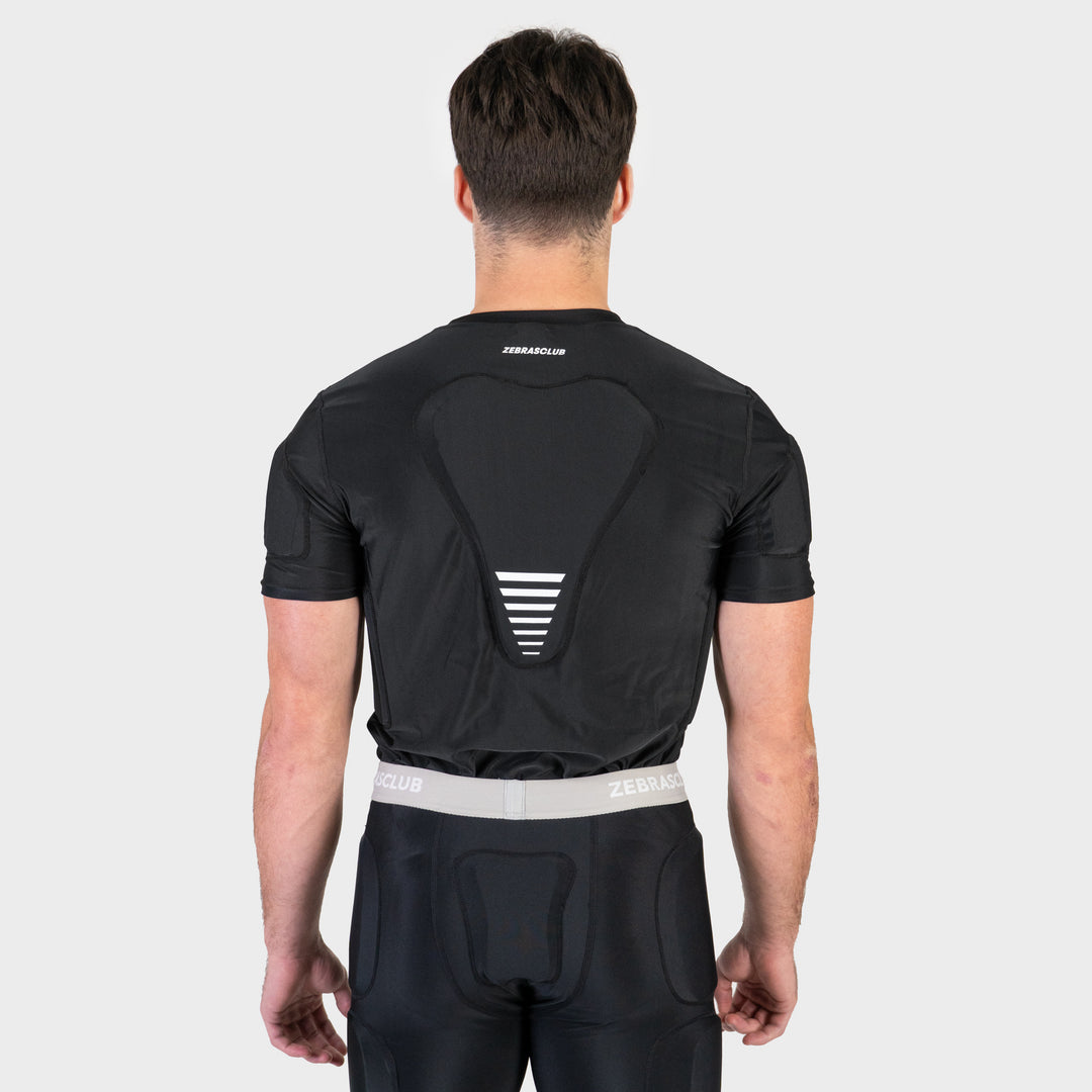 Zebrasclub ZPS1 hockey referee padded shirt back view