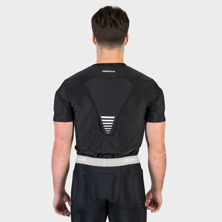 Zebrasclub ZPS1 hockey referee padded shirt back view