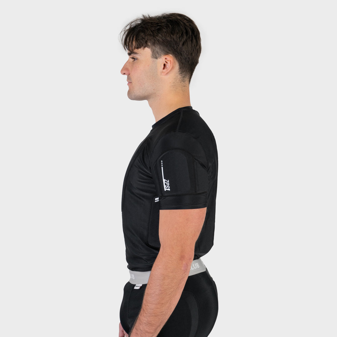 Zebrasclub ZPS1 hockey referee padded protective shirt side view
