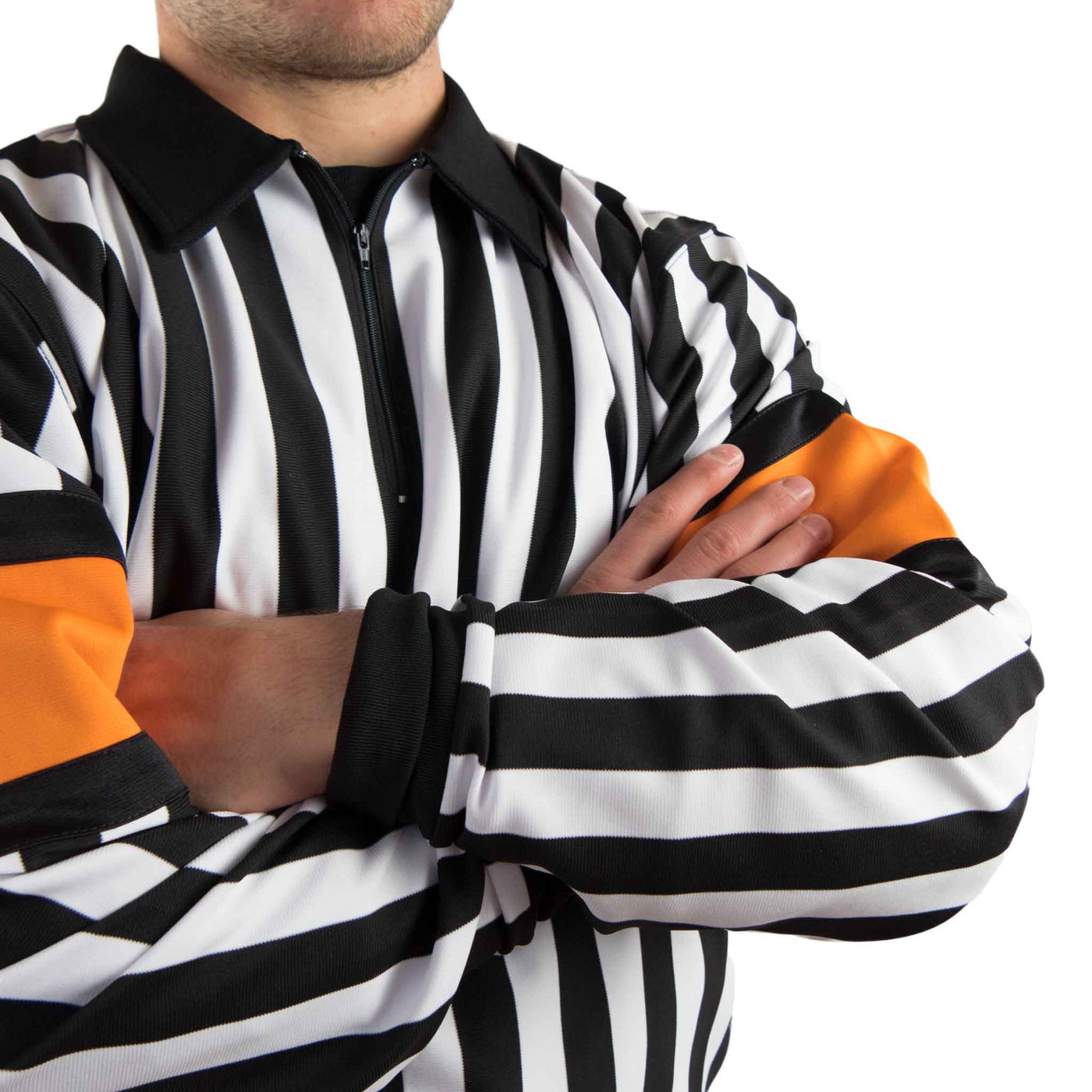 Hockey Referee Shirts Force Pro Orange Armbands Close