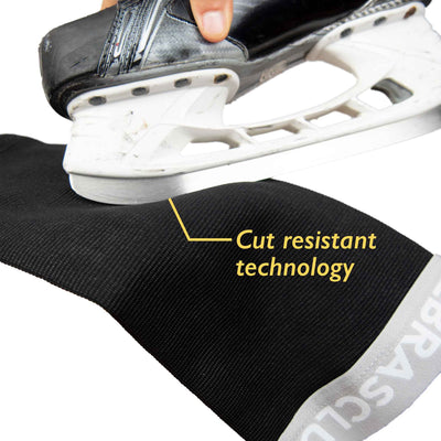 Zebrasclub hockey referee cut resistant compression shin tights