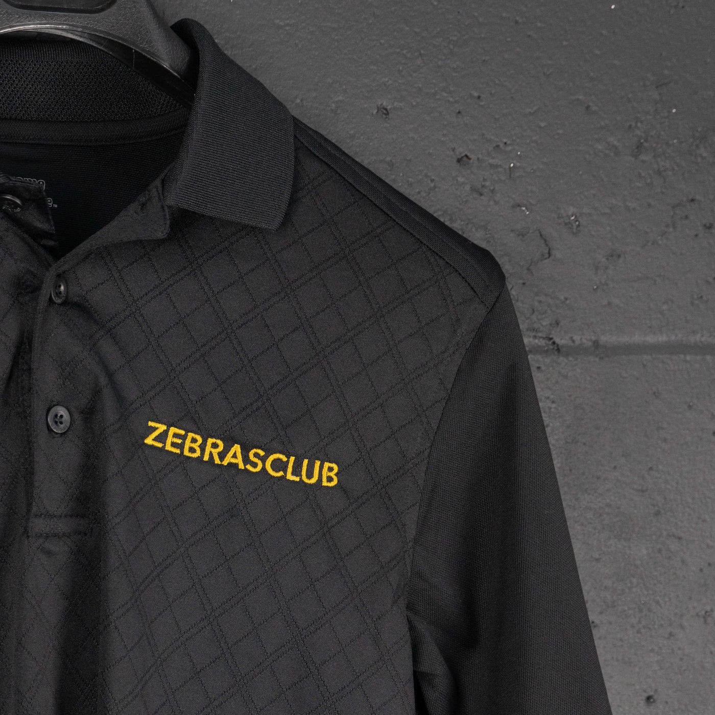 Zebrasclub hockey referee polo shirt embroidery