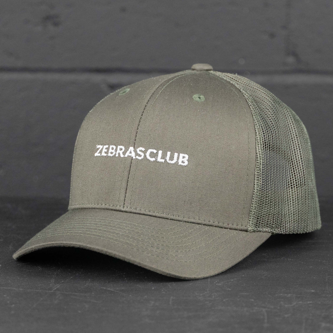 Zebrasclub snapback cap olive